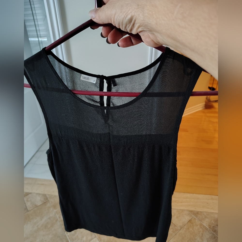 Elegant Black Sleeveless Top